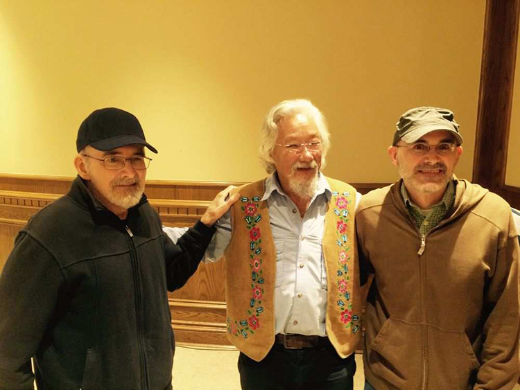 n this Sept. 13, 2015, file photo, former Citizens Environment Alliance head Ric Coronado, left, is shown with environmentalist David Suzuki and the CEAs current leader Derek Coronado. CHRIS THOMPSON / WINDSOR STAR